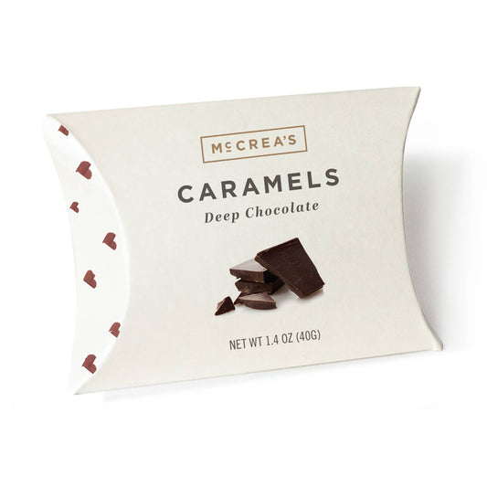 McCrea's Candies Caramels Pillow Box - Deep Chocolate