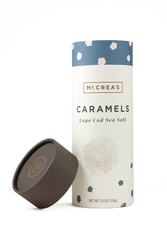 McCrea's Candies Caramels Tall Tube - Cape Cod Sea Salt