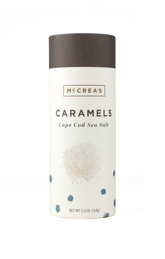 McCrea's Candies Caramels Tall Tube - Cape Cod Sea Salt