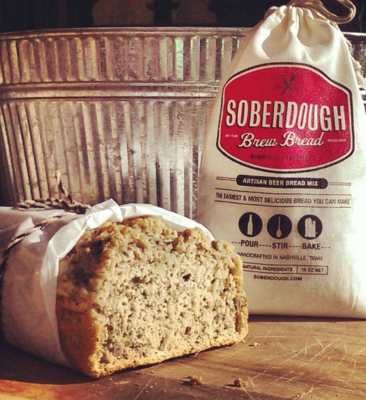 Soberdough Roasted Garlic Beer Bread Mix