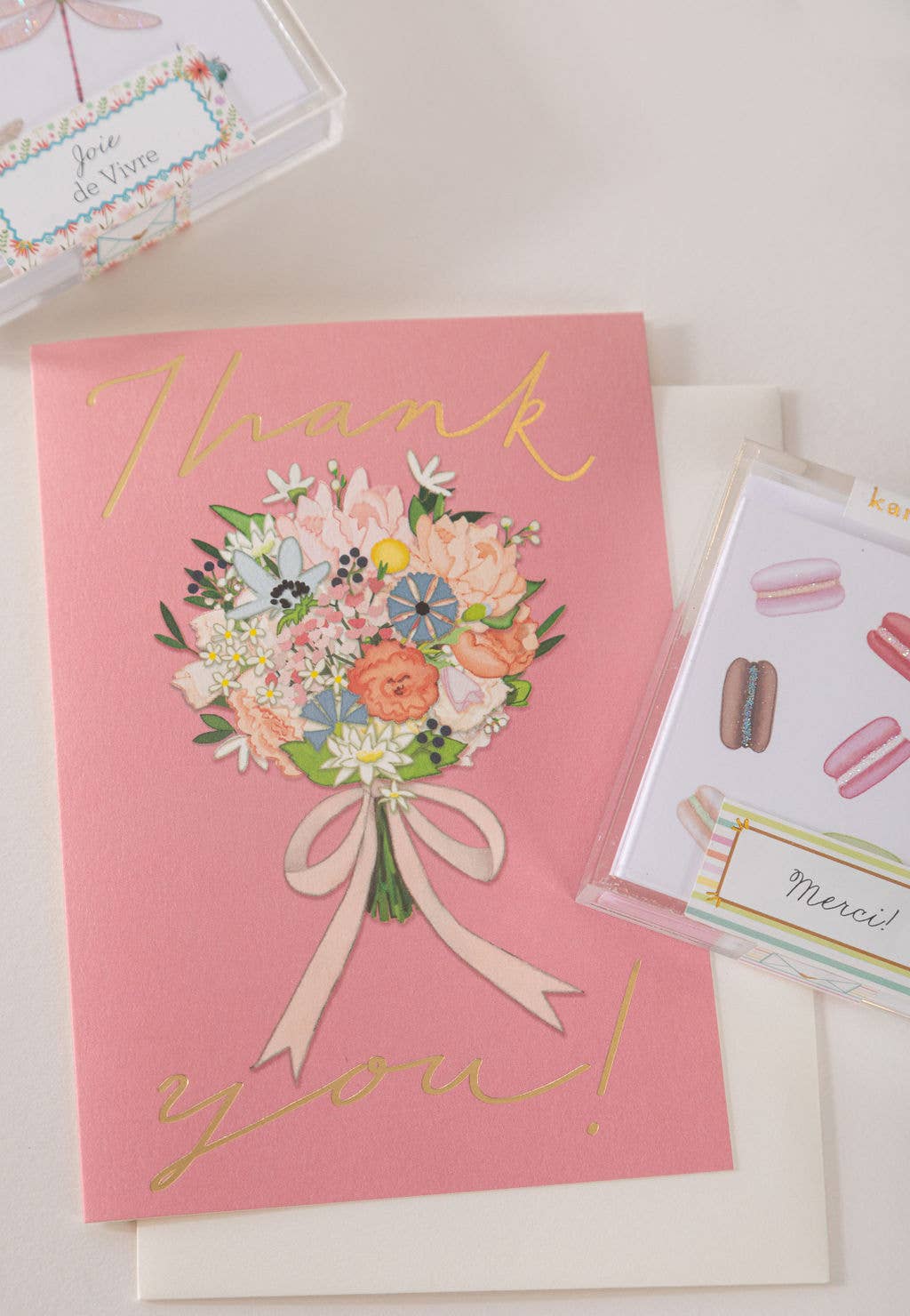 Karen Adams Thank You Bouquet Greeting Card