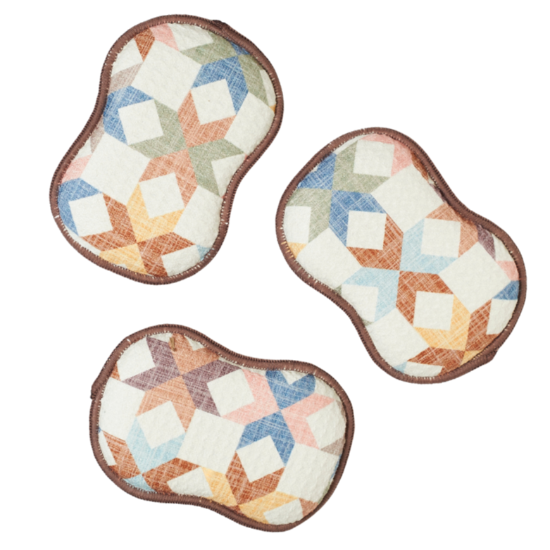 Once Again Home RE:usable Sponges (Set of 3) - Star Quilt