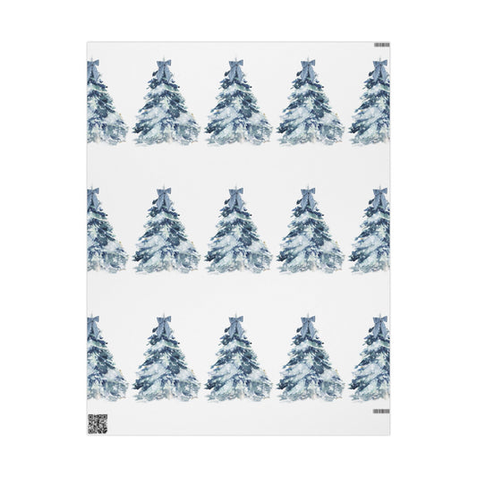Blue Spruce Christmas Wrapping Paper