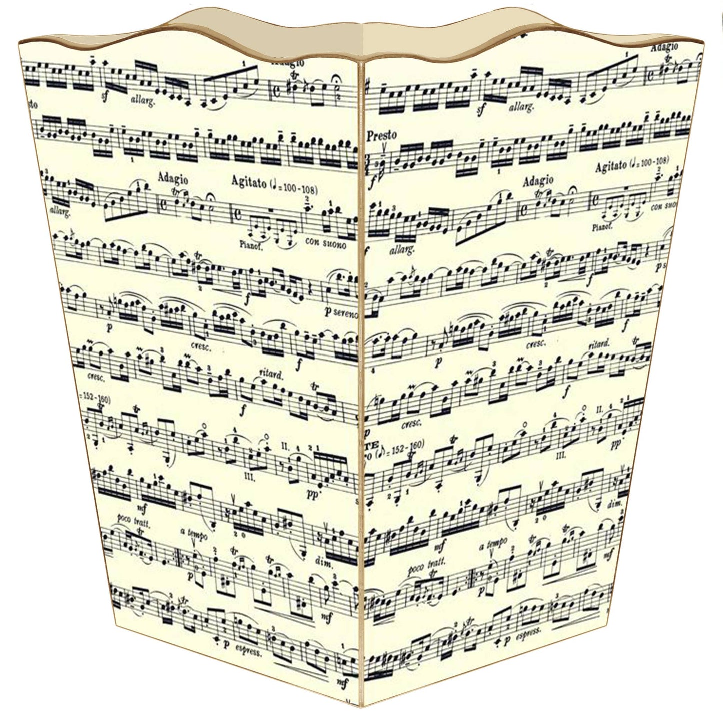 Marye-Kelley Sonata Sheet Music Wastepaper Basket