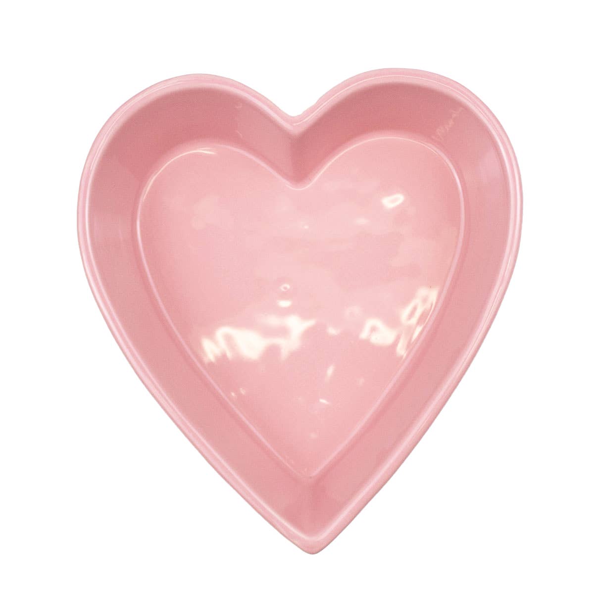 Royal Standard Heart Shaped Tidbit Dish   Pink   8x7x2.25
