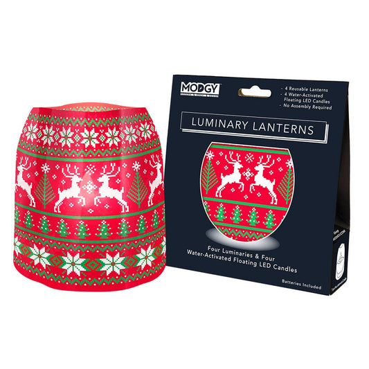 Modgy Luminary Lanterns - DeerTheyCome - Ugly Sweater