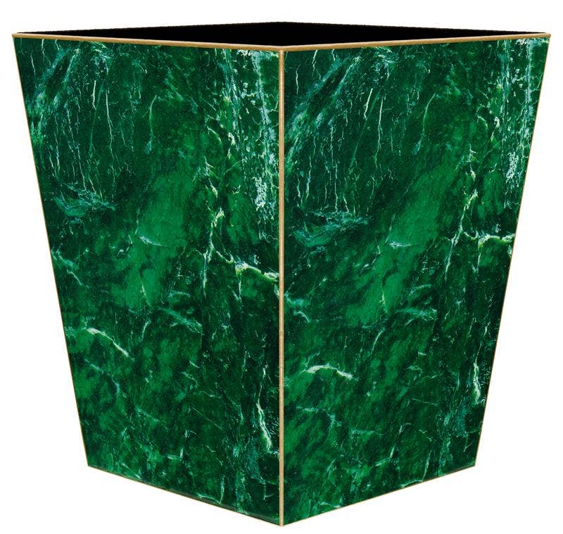 Marye-Kelley Malachite Wastepaper Basket