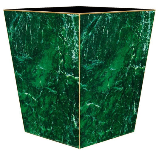 Marye-Kelley Malachite Wastepaper Basket