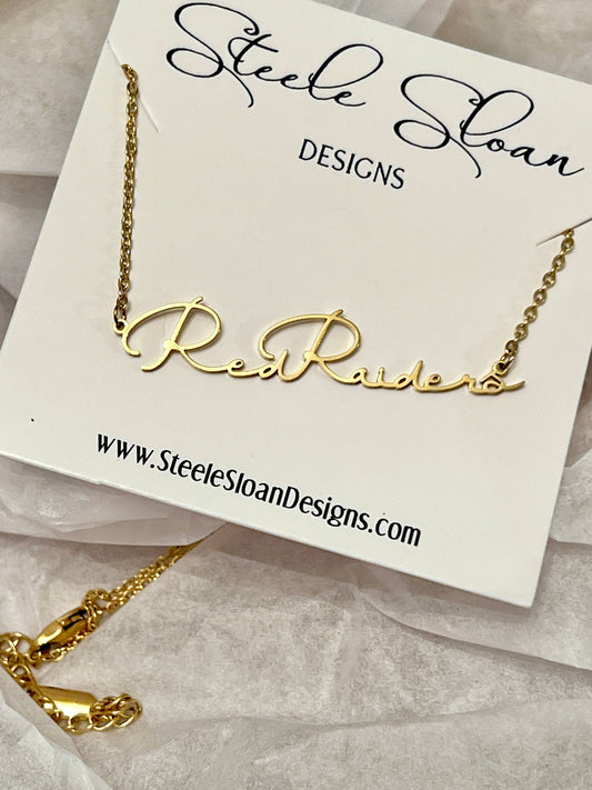 Steele Sloan Designs Texas Tech Red Raiders Necklace