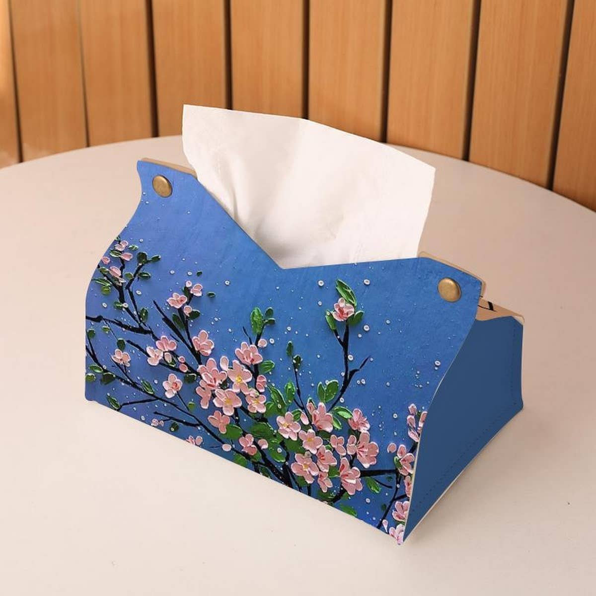 KOI LEATHER TISSUE BOX