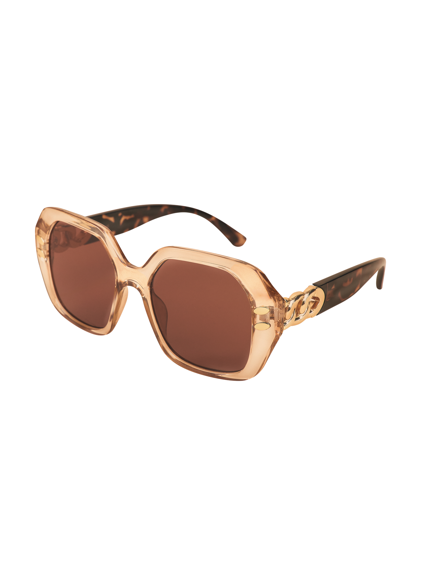 Luxe Rylee Sunglasses - Nude/Tortoiseshell, by Powder Designs