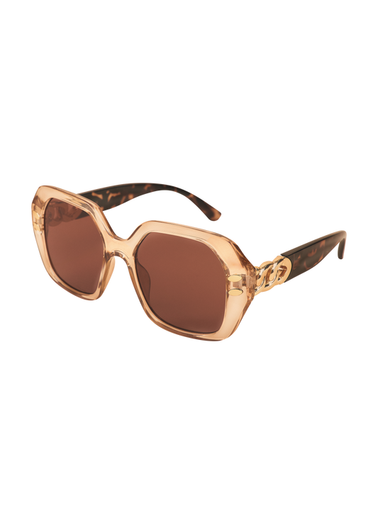 Luxe Rylee Sunglasses - Nude/Tortoiseshell, by Powder Designs