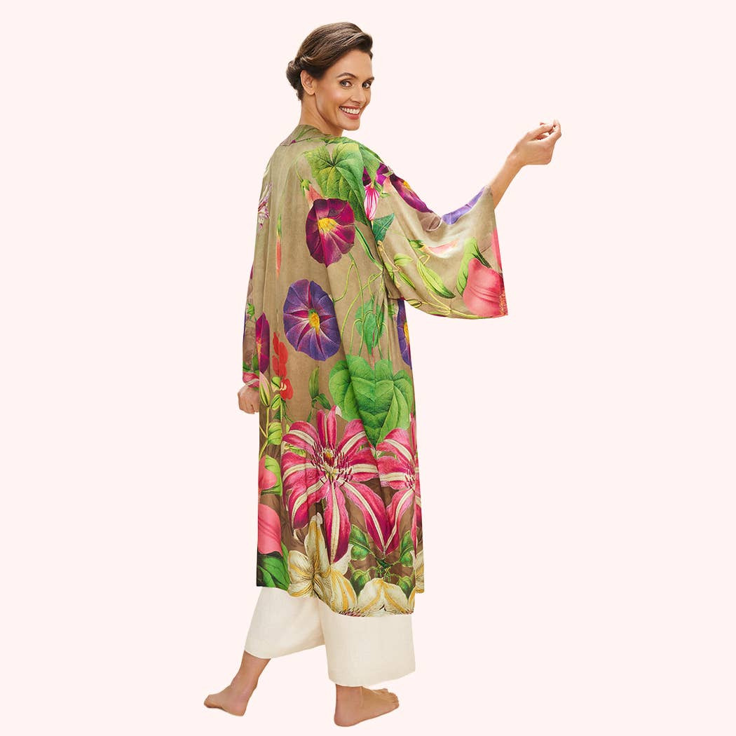 Oversized Botanicals Kimono Gown, by Powder Designs