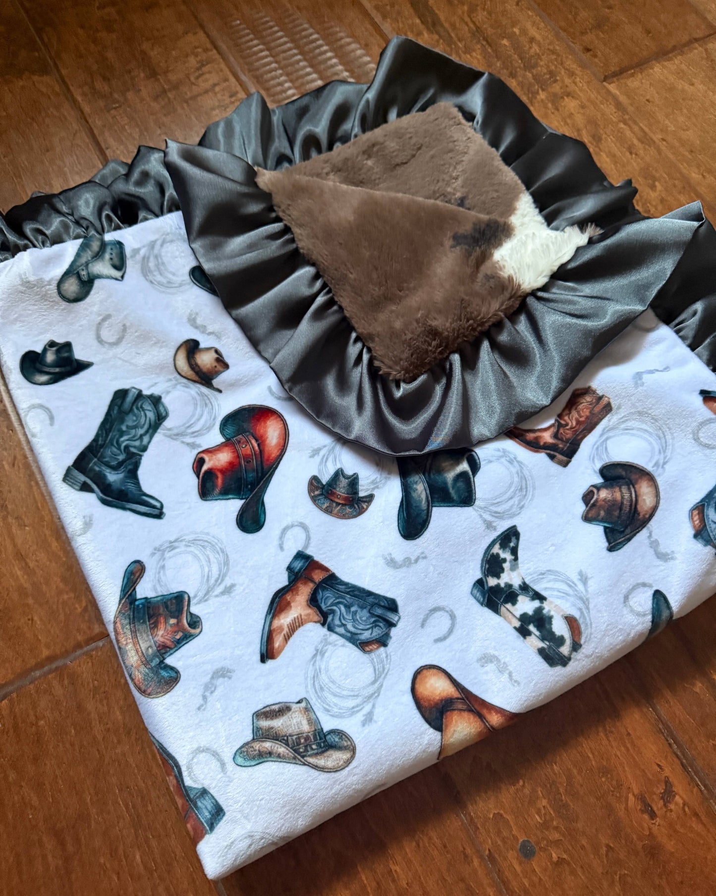 Cuddle Couture "The Okay Corral" Minky Blanket