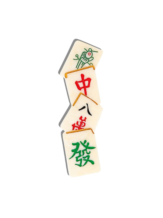 Solar Eclipse Hand-painted Classic Mahjong Claw Hair Clip | Eco-Friendly