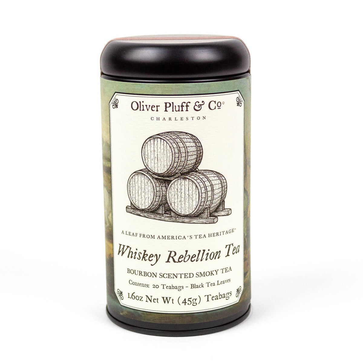 Oliver Pluff & Company Whiskey Rebellion Commemorative Tea Tin - 20 Teabags
