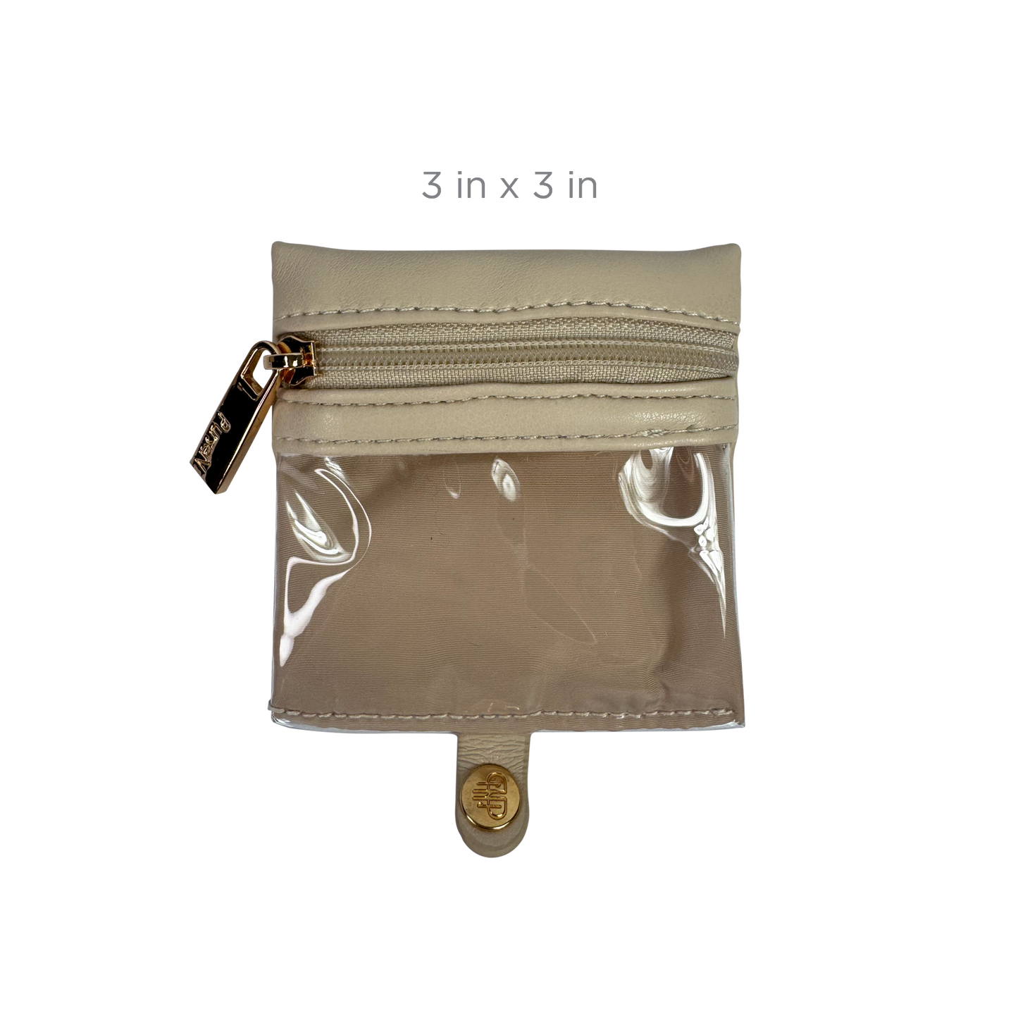 PurseN LITTMINI • Lighted Mirror Case • Latte