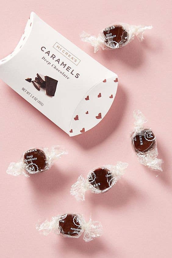 McCrea's Candies Caramels Pillow Box - Deep Chocolate