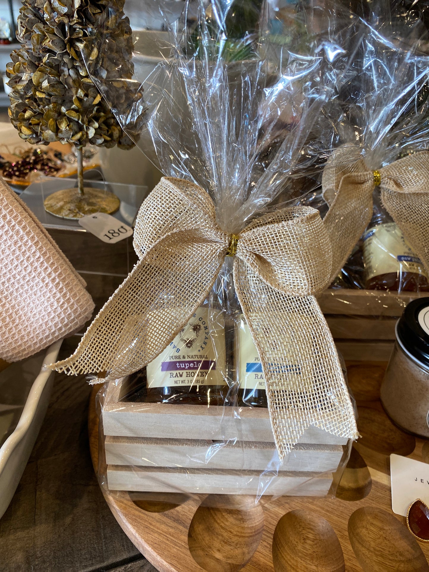 Savannaha Bee Small Gift Basket (Wood Crate)