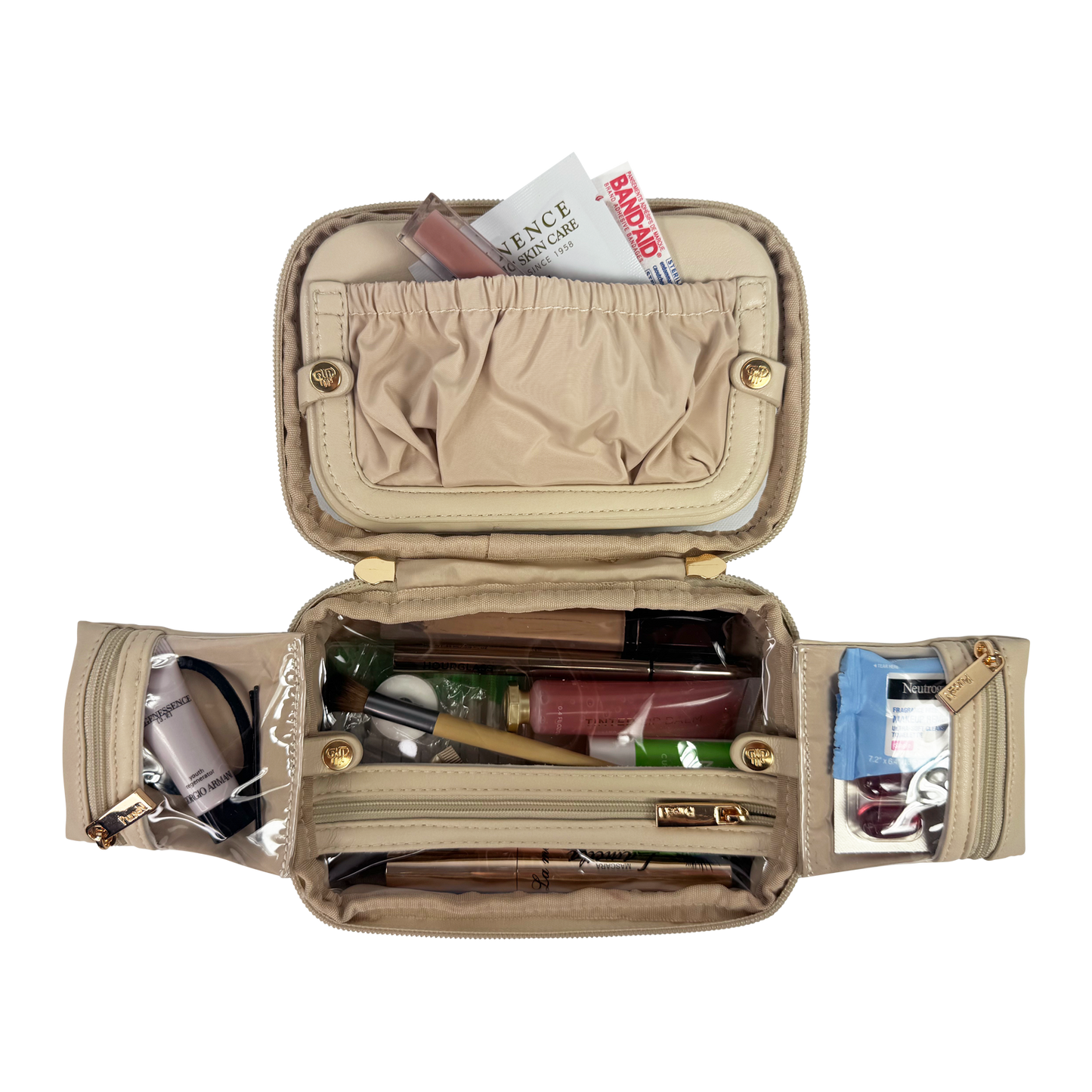 PurseN LITTMINI • Lighted Mirror Case • Latte