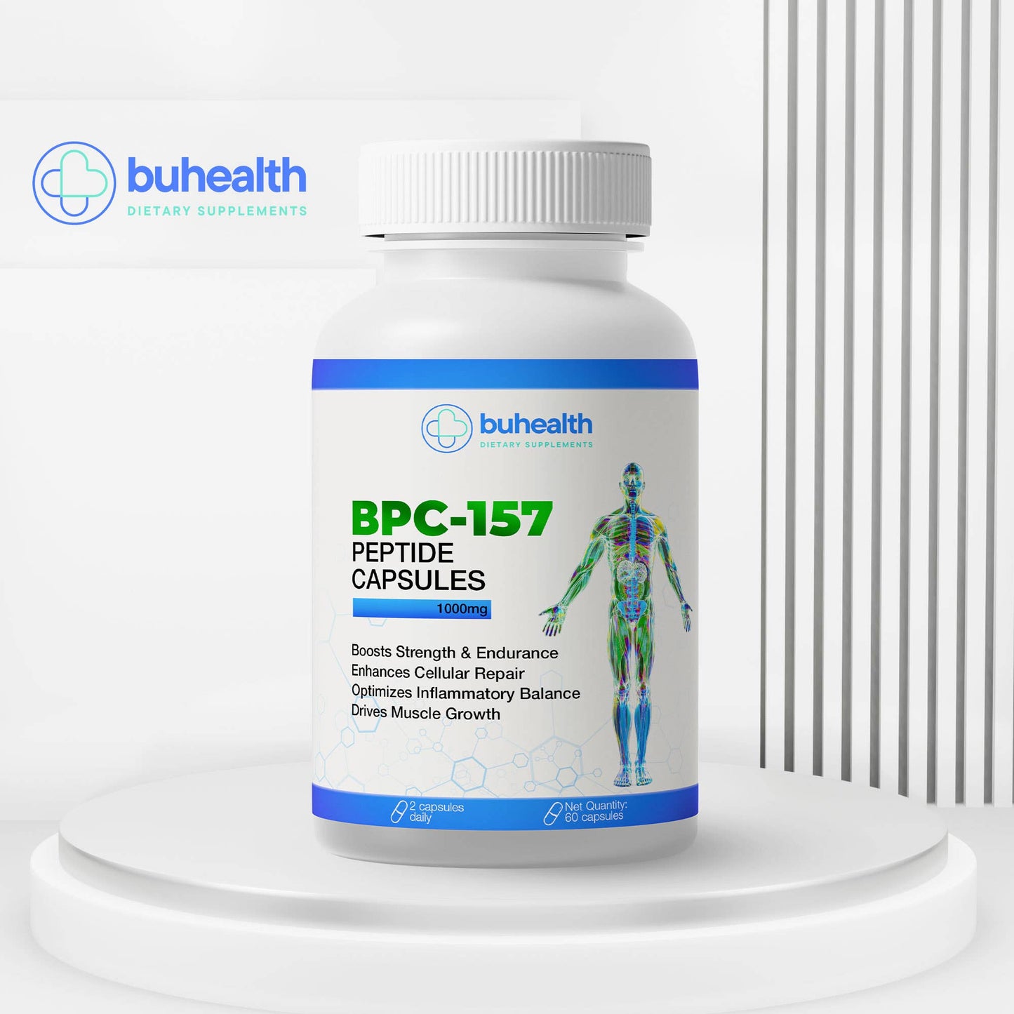 SANURA WELL BPC-157 Capsules 1000 mcg | 60 Capsules | Made in USA | GMP