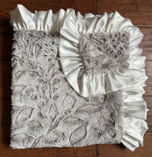 Cuddle Couture Embossed Poppy Minky Blanket (Standard Size)