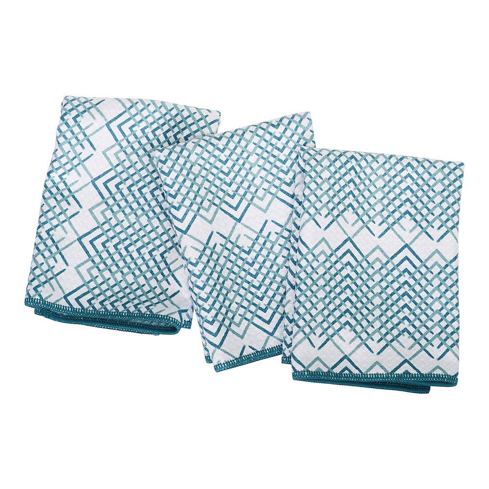 Once Again Home Mighty Mini Towel (Set of 3) Reversible- Botanical Medley