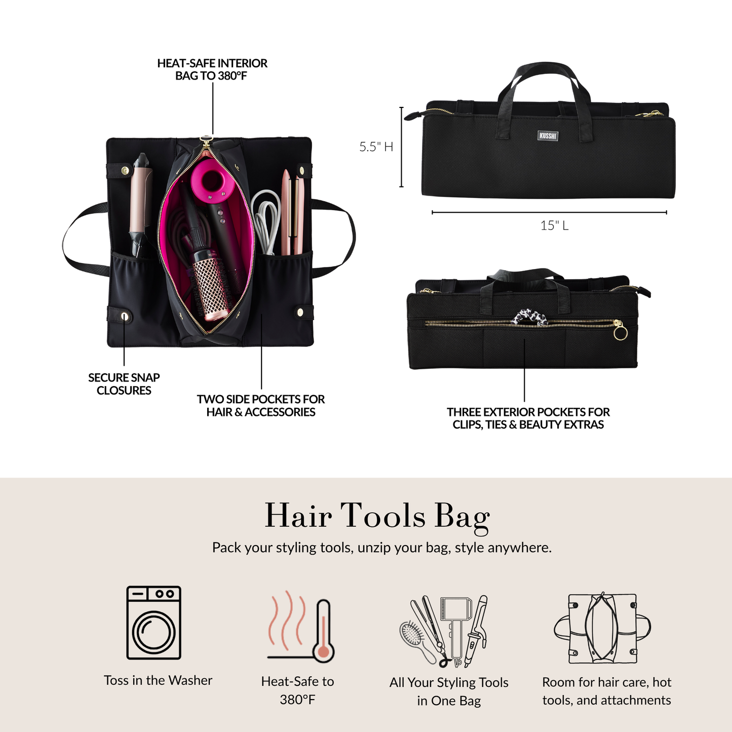 KUSSHI The Hair Tools Bag