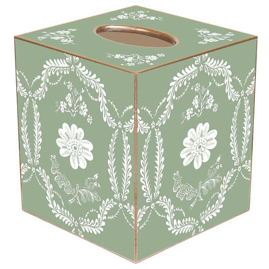 Marye-Kelley Sage Provincial Tissue Box Cover