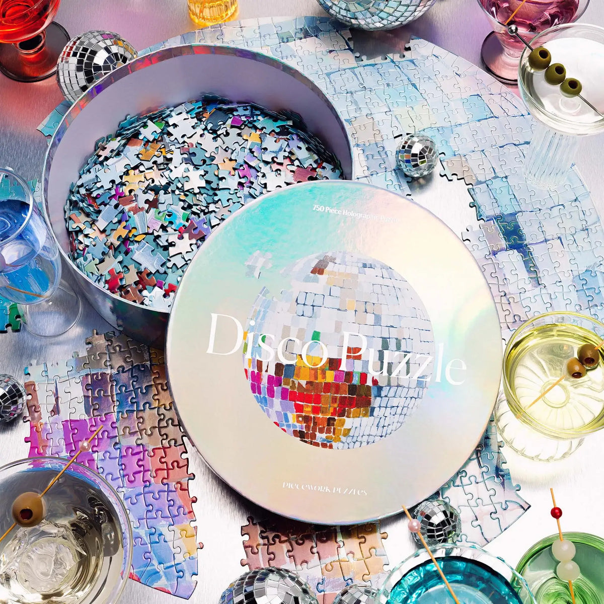 Piecework Disco Puzzle - 750 Piece Round Puzzle