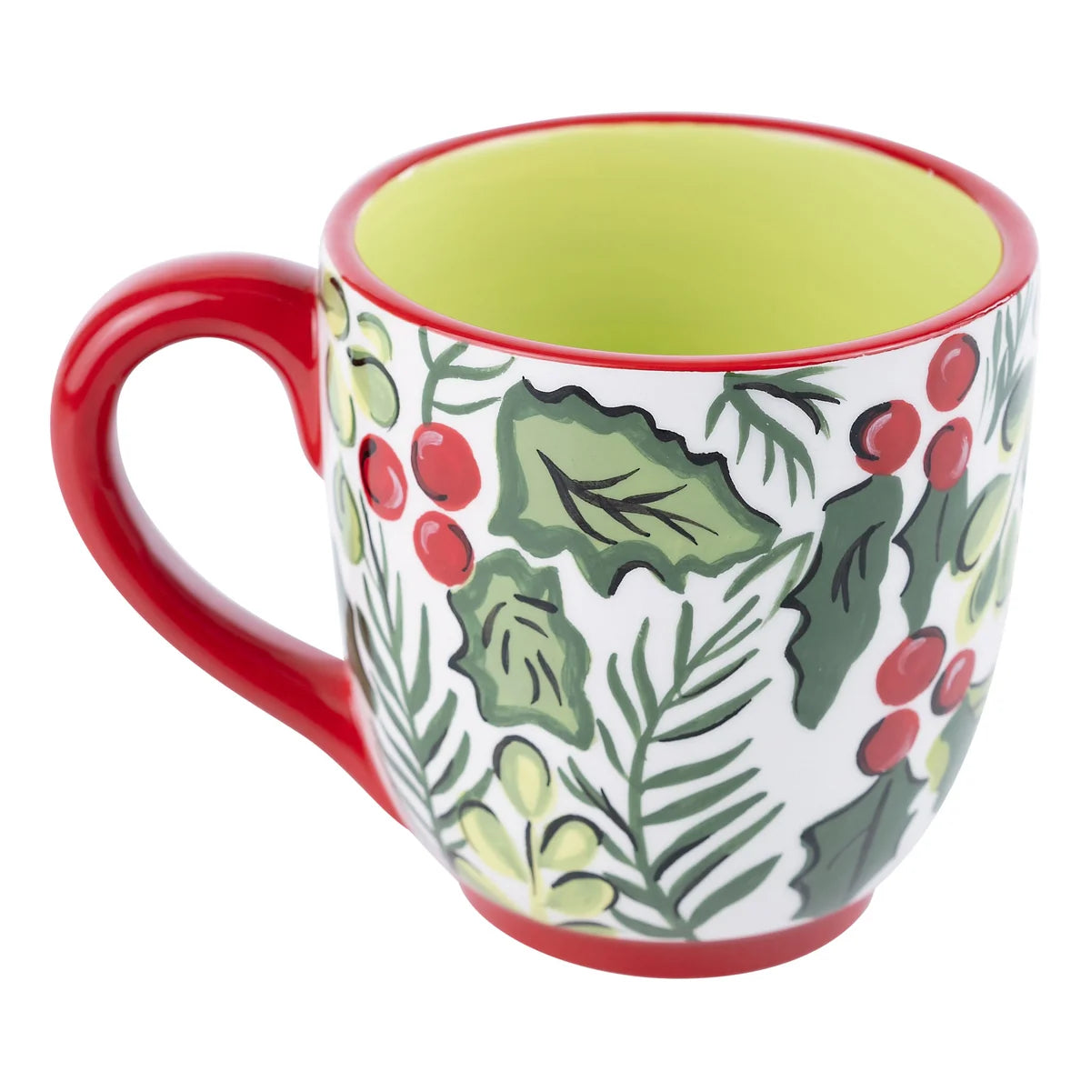 Glory Haus Holly Mug with Red Handle