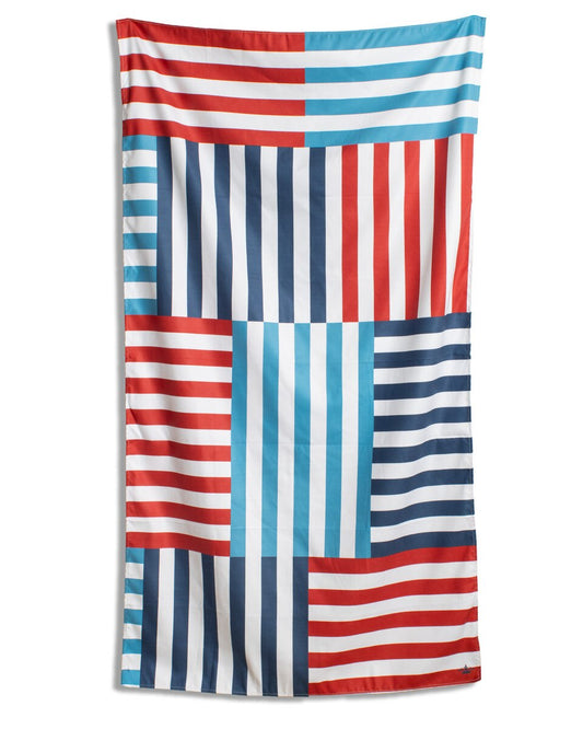 Royal Standard Freeport Stripe Wet/Dry Bag (Red/White/Blue) 12x9