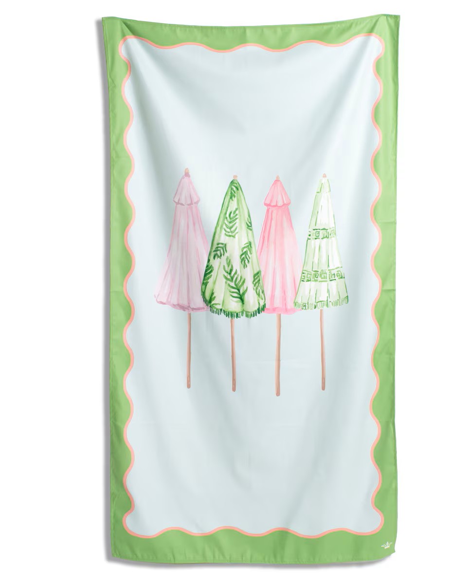 Royal Standard Riviera Giant Beach Towel (Blue/Green/Pink) 40x70