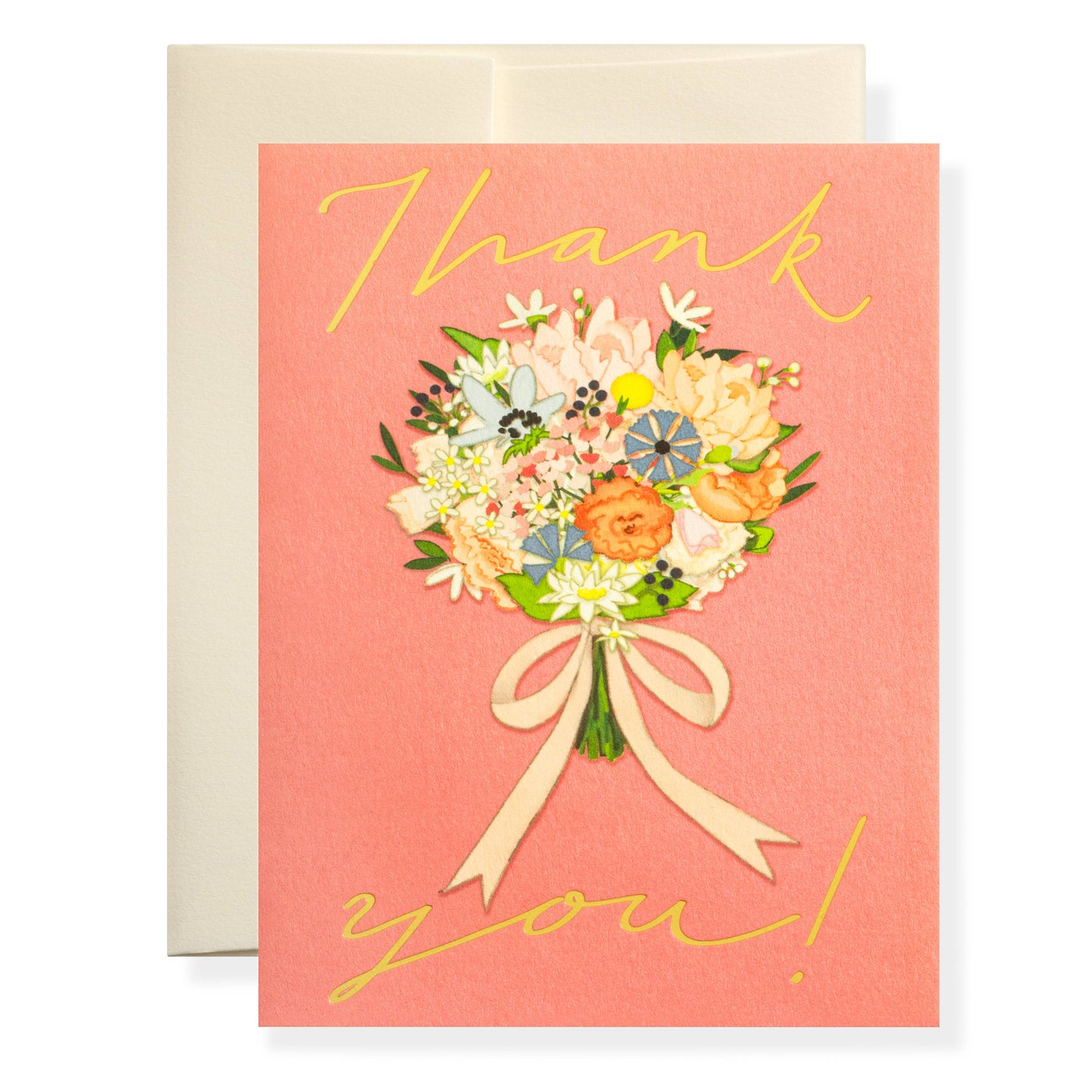 Karen Adams Thank You Bouquet Greeting Card