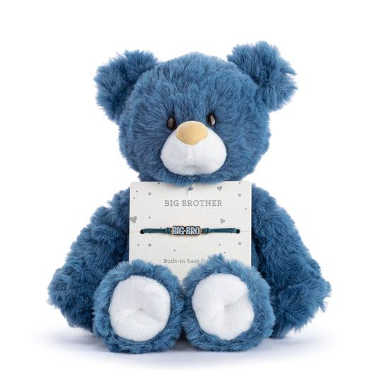 Demdaco Big Brother Navy Bear - 8in