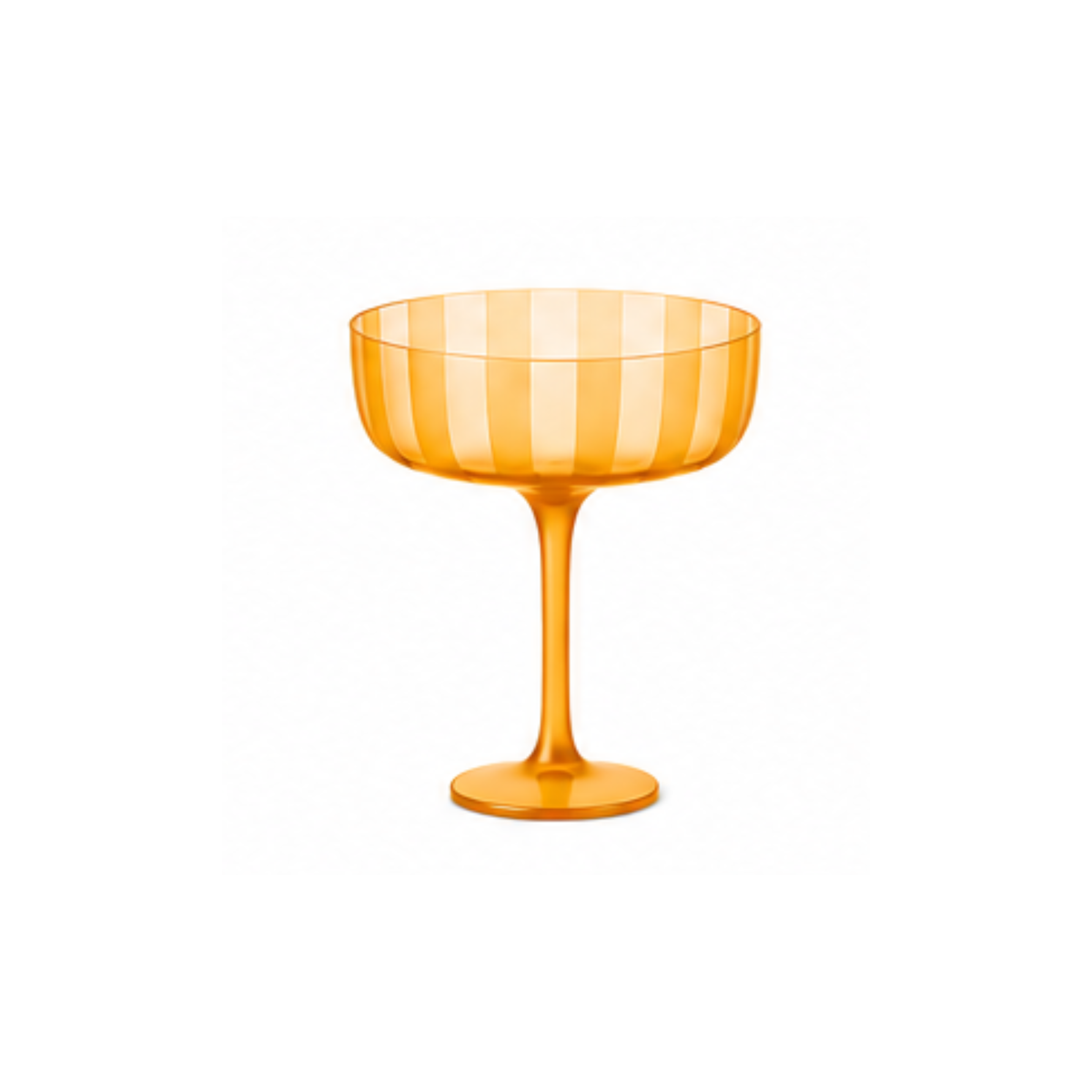 Emergency Confetti Stripe Coupe Glass