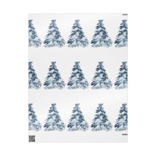 Blue Spruce Christmas Wrapping Paper