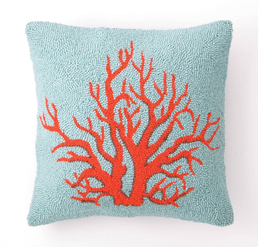 Red Coral Hook Pillow