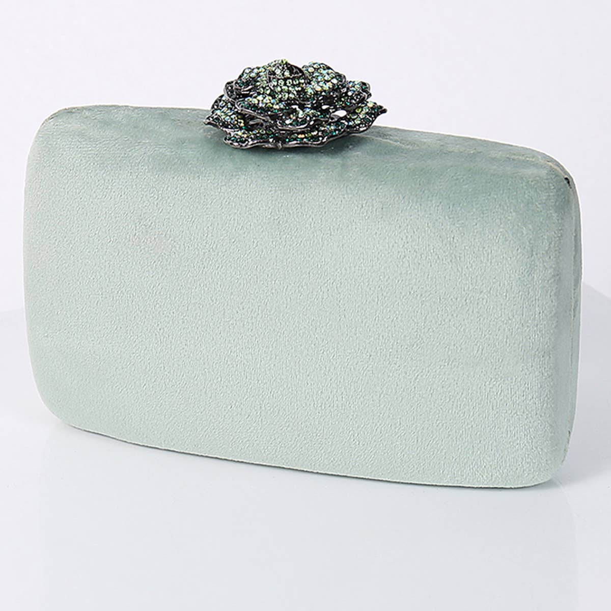 FLOWER DIAMOND SHOULDER CLUTCH BAG