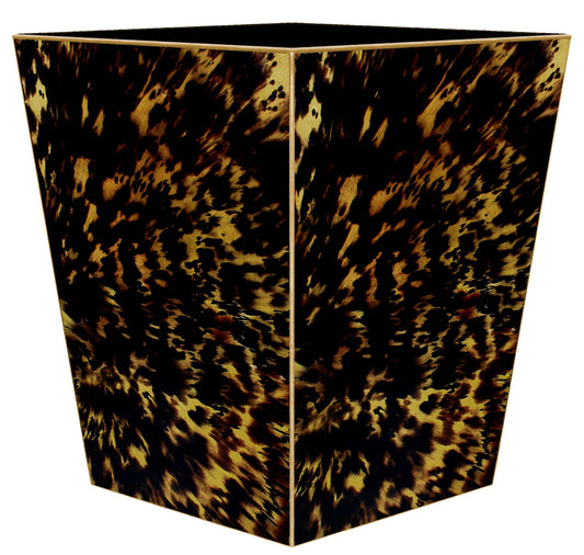 Marye-Kelley Tortoise Shell Wastepaper Basket