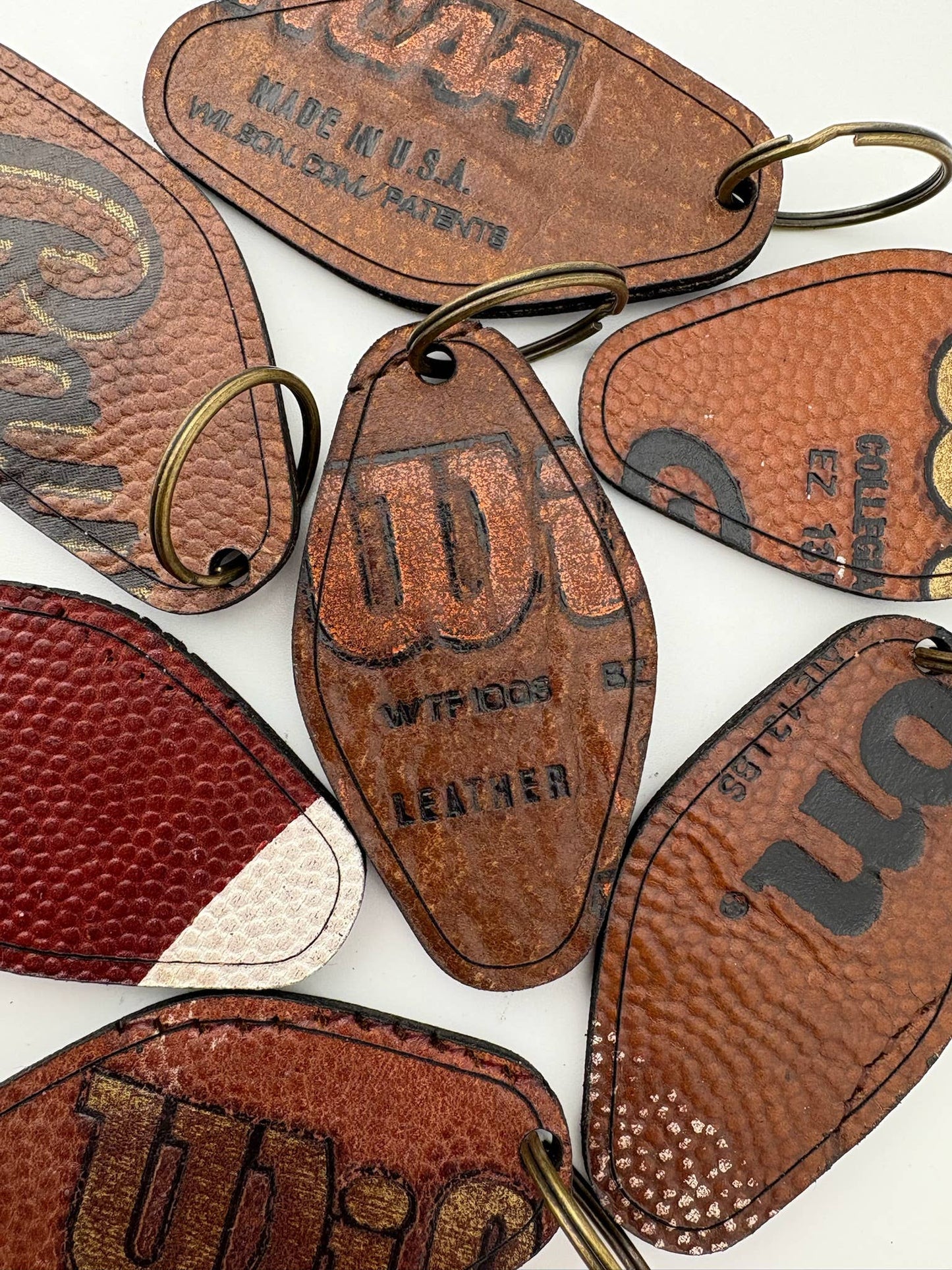 Hide park - Football Leather Keychains | Repurposed Game Ball