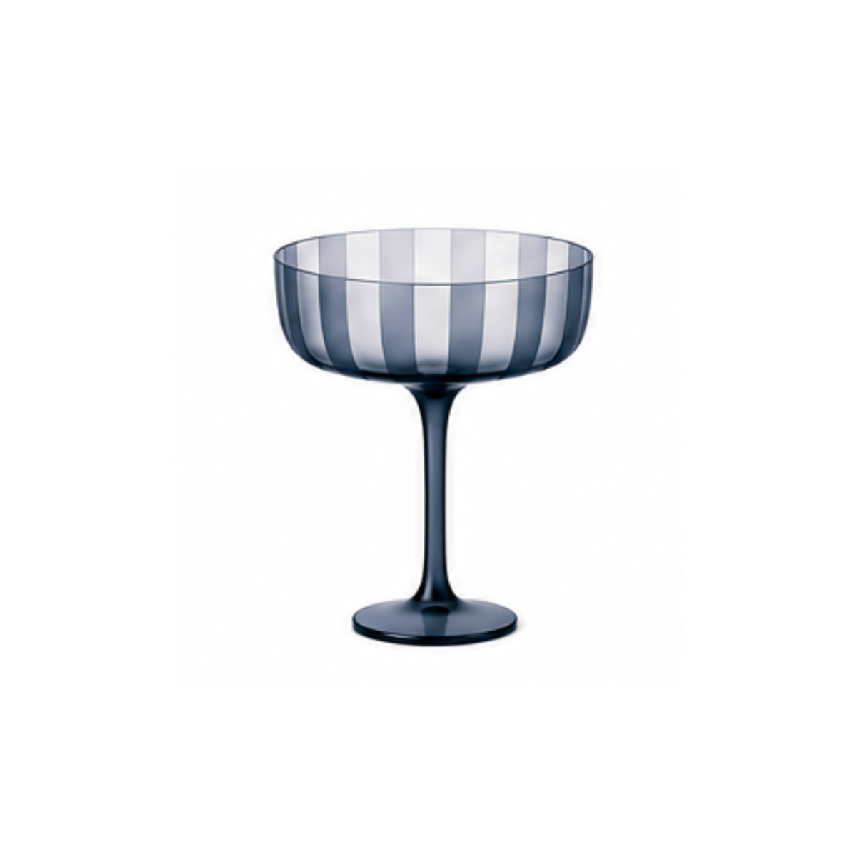 Emergency Confetti Stripe Coupe Glass