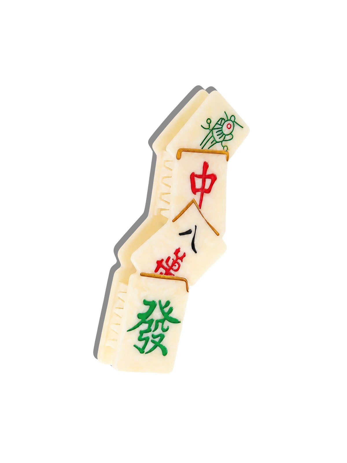 Solar Eclipse Hand-painted Classic Mahjong Claw Hair Clip | Eco-Friendly