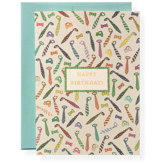 Karen Adams Ties Greeting Card