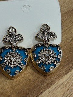 The Stella Maris Heart Necklace and Earring Set