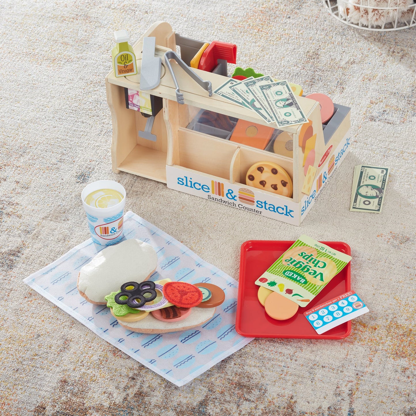 Melissa & Doug Slice & Stack Sandwich Counter