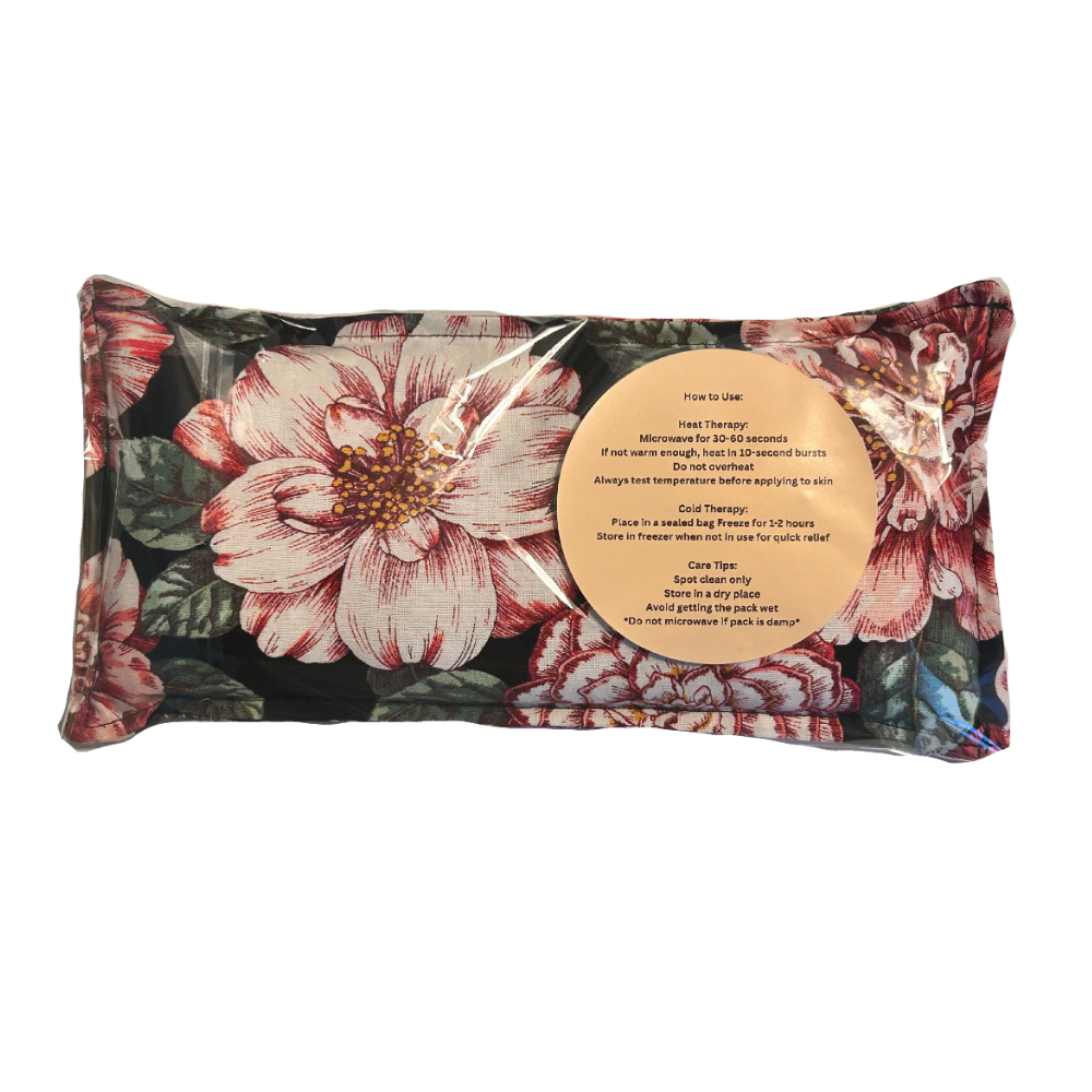 Reusable Hot/Cold Rice Pack - Pink Floral