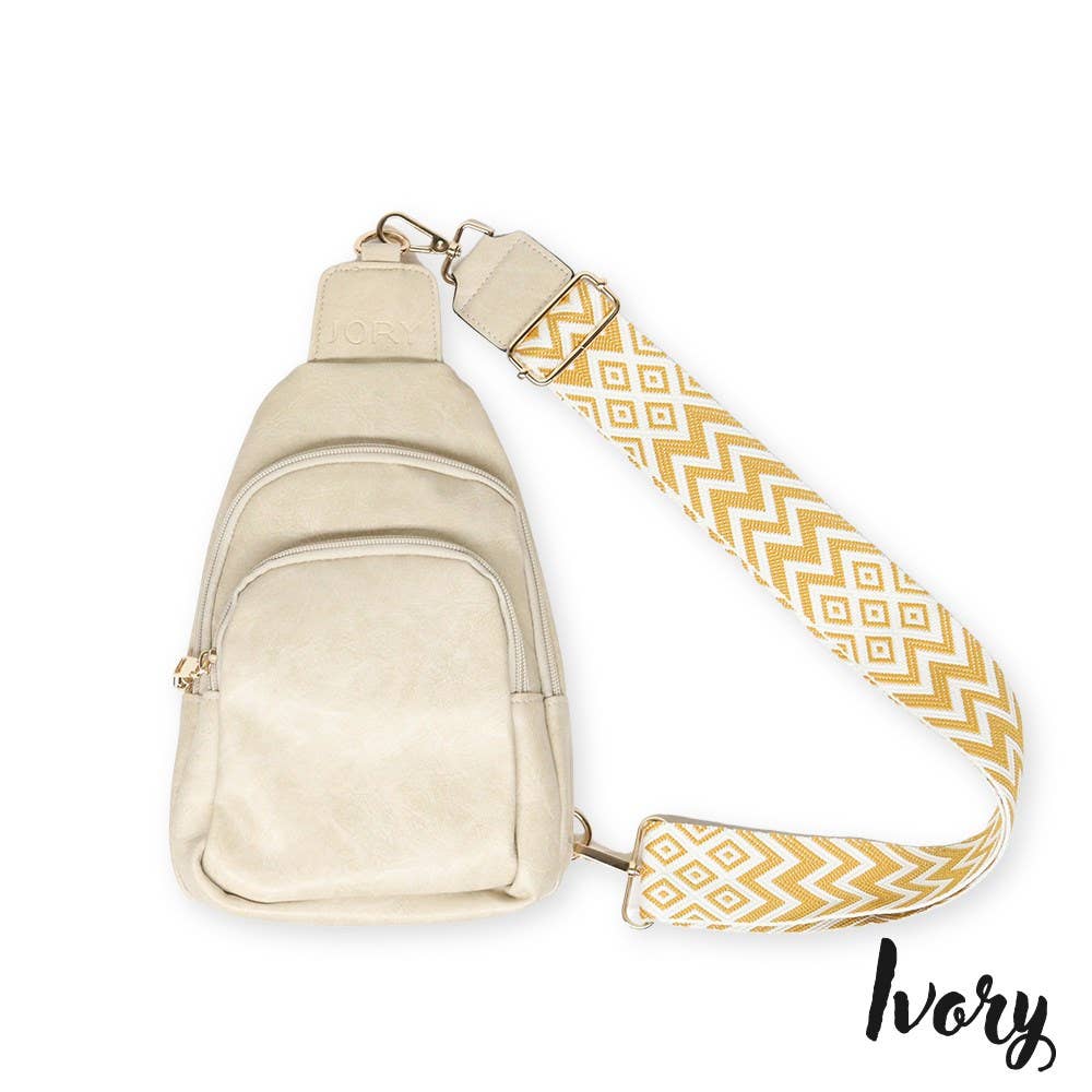 Seriously Shea Rebeca Ivory Sling Cross Body Bag