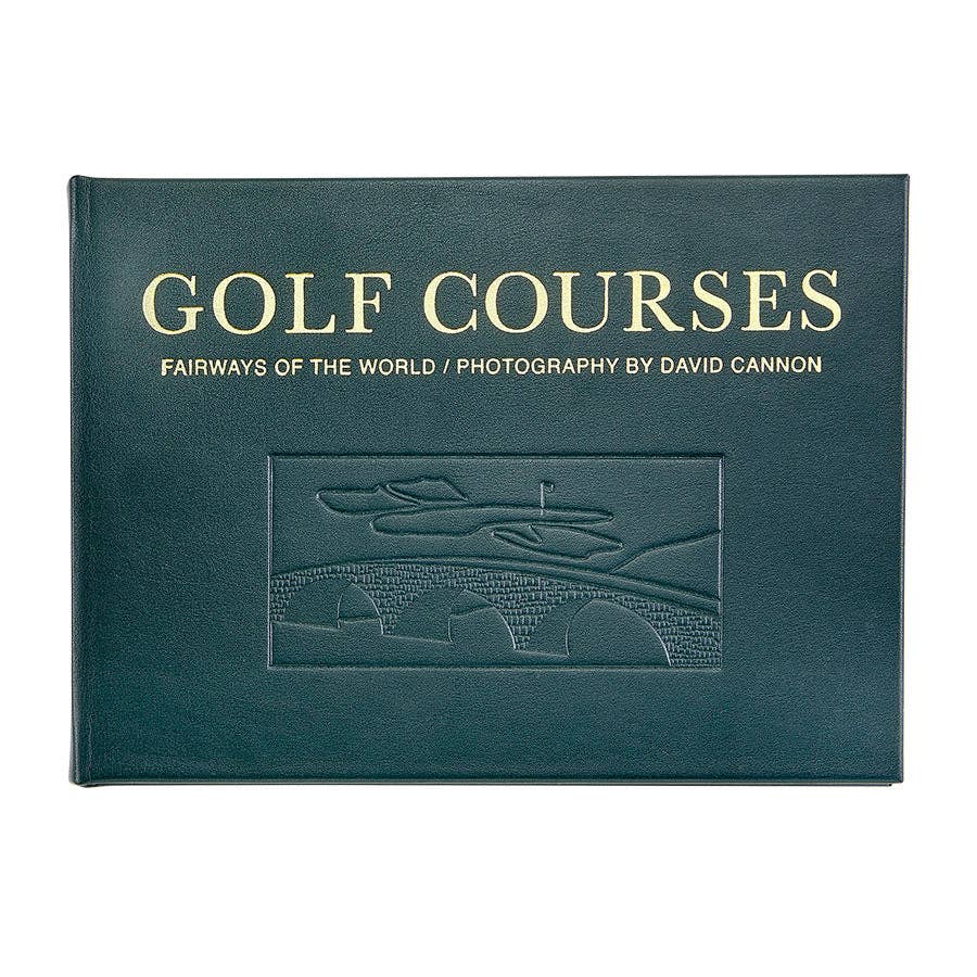 Graphic Image "Golf Courses: Fairways of the World" Leather Bound Book