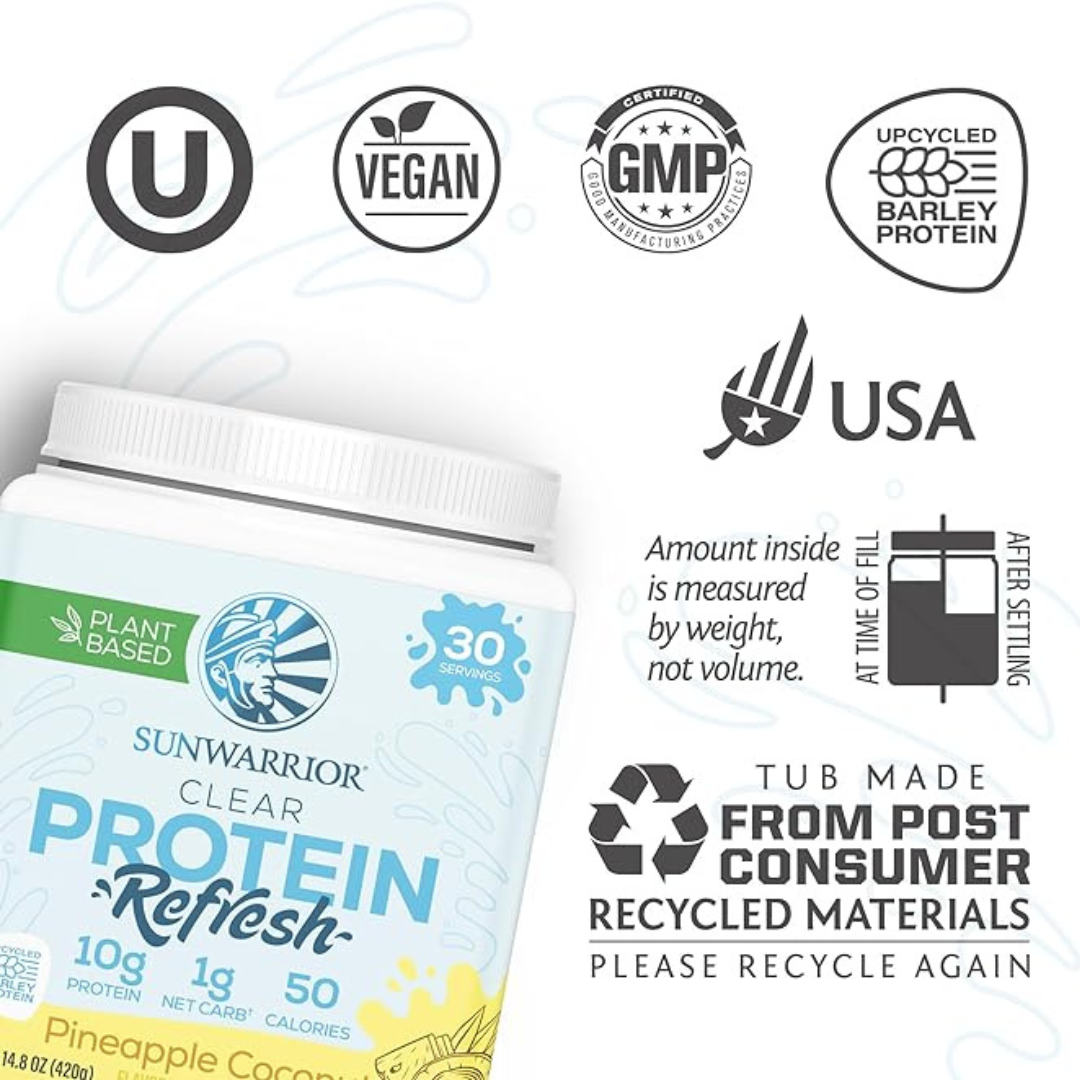 Clear Pineapple Coconut Protein Powder - Barley Protein